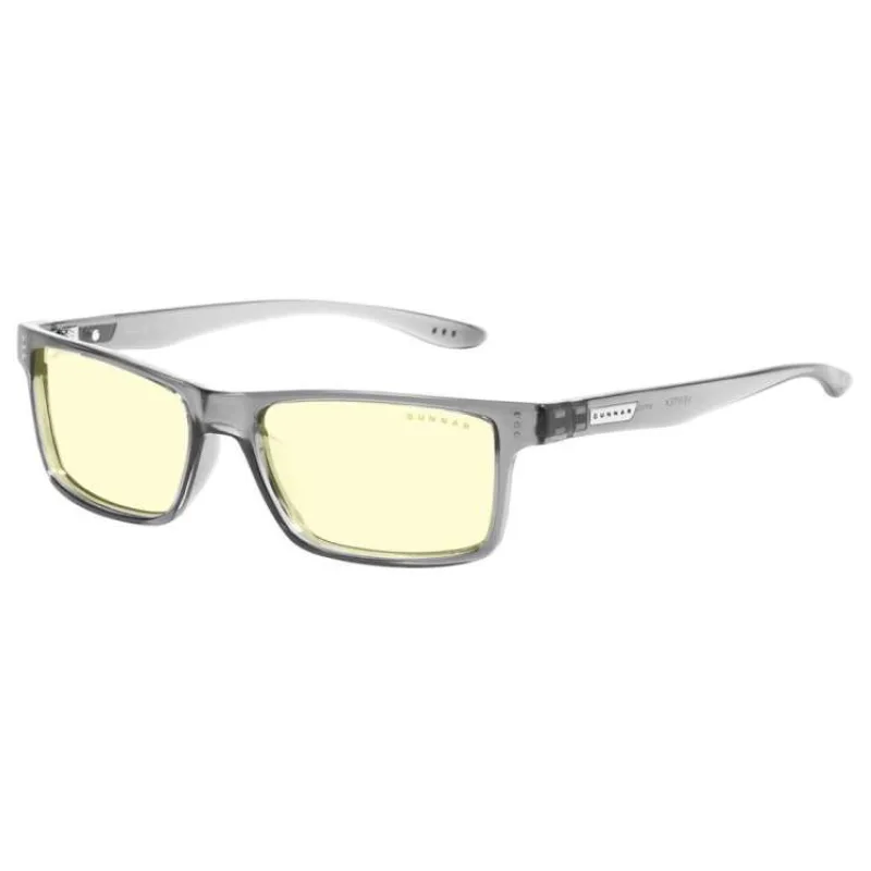 GUNNAR kancelářske/herní dioptrické brýle VERTEX READER GRAY CRYSTAL * jantárová skla * BLF 65 * dioptrie +1,5 (VER-06701-1.5)