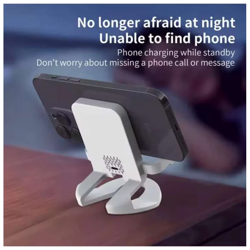 1stCOOL bezdrátová přenosná QI nabíječka 15W, panáček, USB-C, bílá (S15 White)