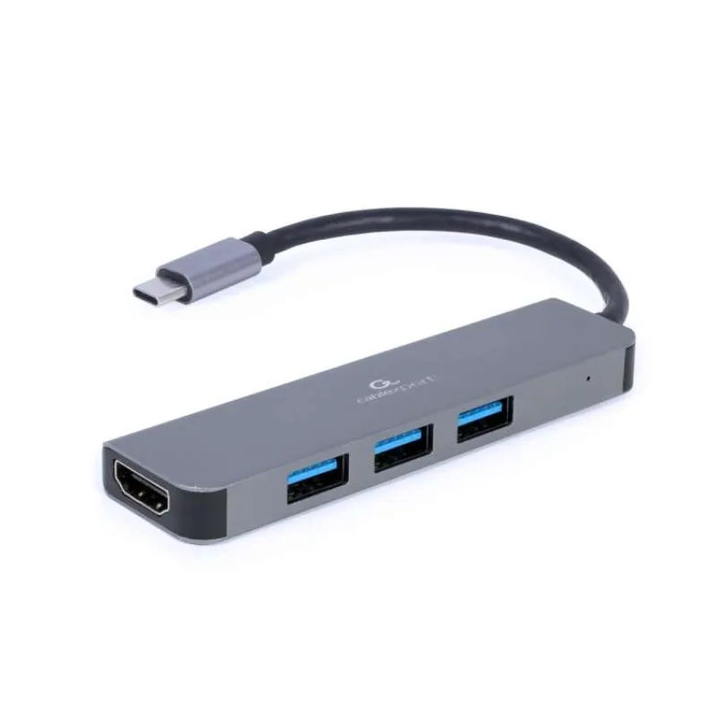 Gembird USB-C 2v1 multiport hub + HDMI (A-CM-COMBO2-01)