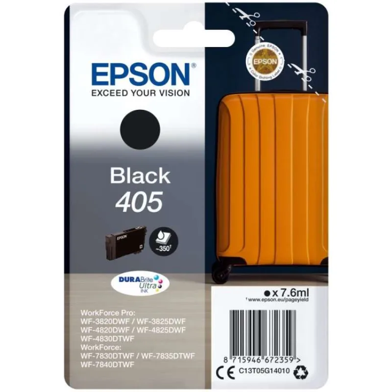 Epson Singlepack Black 405 DURABrite Ultra Ink (C13T05G14010)