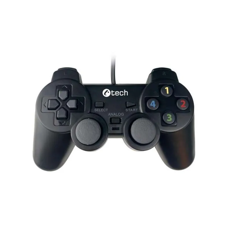 C-TECH Gamepad Callon pro PC/PS3, 2x analog, X-input, vibrační, 1,8m kabel, USB (GP-05)