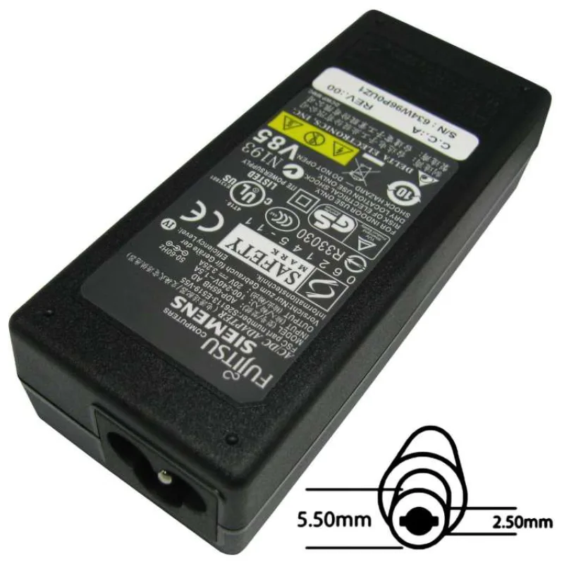 Napájací adaptér 65W 20V, 5.5x2.5 originál Fujitsu (77011037)