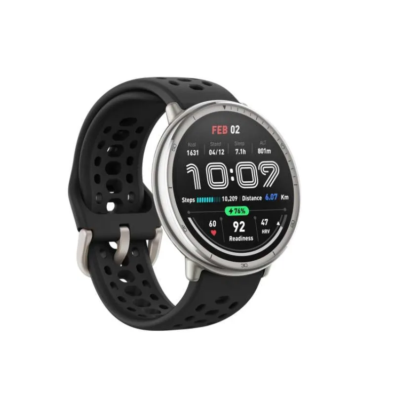 Amazfit Active 2 Round/Silver/Šport Band/Black (10591)