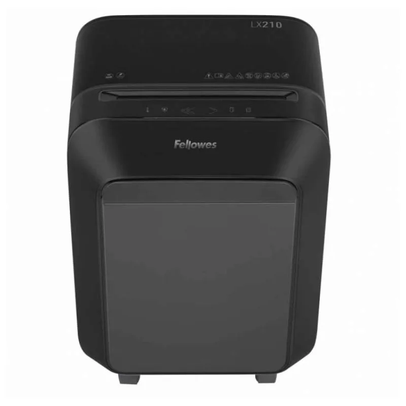 FELLOWES skartovač LX 210/ křížový řez 4x12mm/ objem koše 23 l/ stupeň utajení P-4 (důvěrné)/ černý (FELSHLX210)