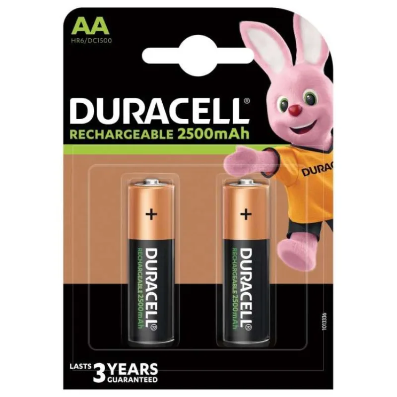 Duracell Rechargeable baterie nabíjecí 2500mAh 2 ks (AA) (42405)