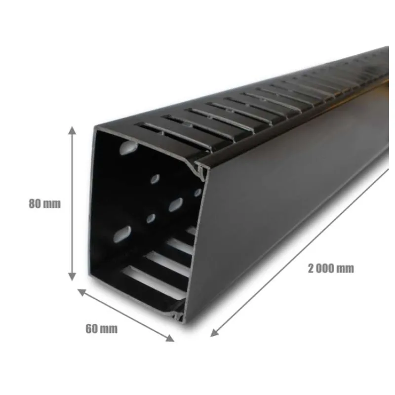 CABLE MANAGER 2U 60x80 (2M) BLACK (7768)