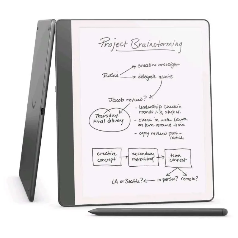 E-book Amazon Kindle Scribe 2024 (16 GB), Premium Pen, tungsten, BEZ REKLAM (840414615816)