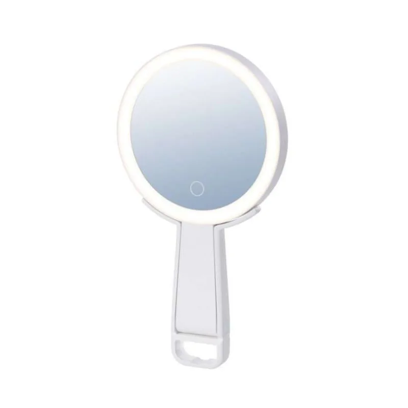 IMMAX LED kosmetické zrcátko SWEET Make up/ oboustranné/ 10x zvětšovací/ CCT/ stojánek na mobil/ bílé (09103L)