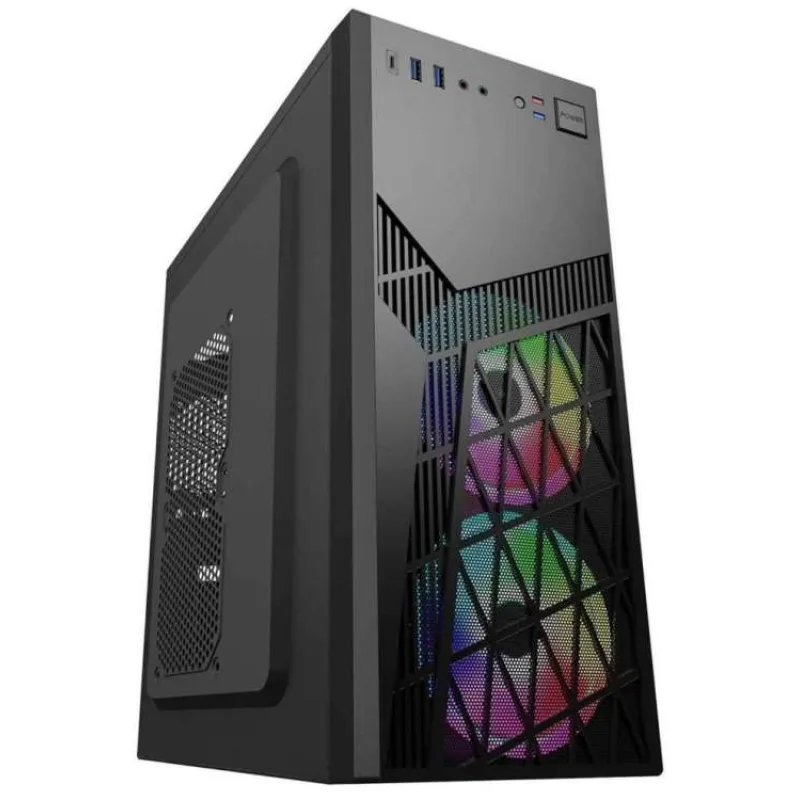 EUROCASE MidT ML N6-560B ARGB / bez zdroje / 2x USB 3.0 / USB-C / černá (P001041859566)