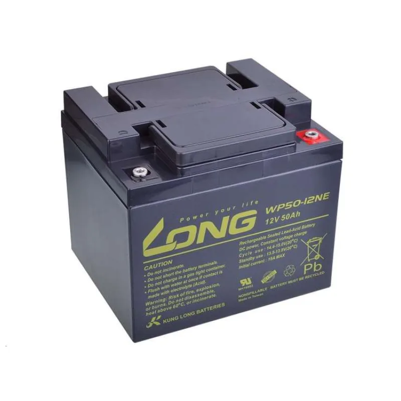 Avacom Long 12V 50Ah olověný akumulátor DeepCycle AGM M6 (WP50-12NE) (PBLO-12V050-F8AD)