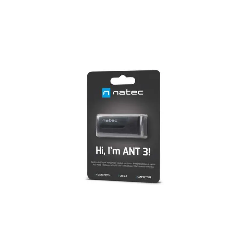 Natec ALL in One čtečka karet MINI ANT USB 2.0, M2/microSD/MMC/Ms/RS-MMC/SD/T-Flash (NCZ-0560)