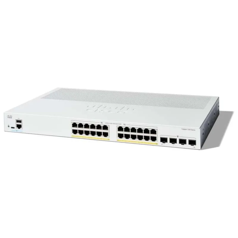 Cisco Catalyst switch C1300-24FP-4G (24xGbE,4xSFP,24xPoE+,375W) - REFRESH (C1300-24FP-4G-RF)
