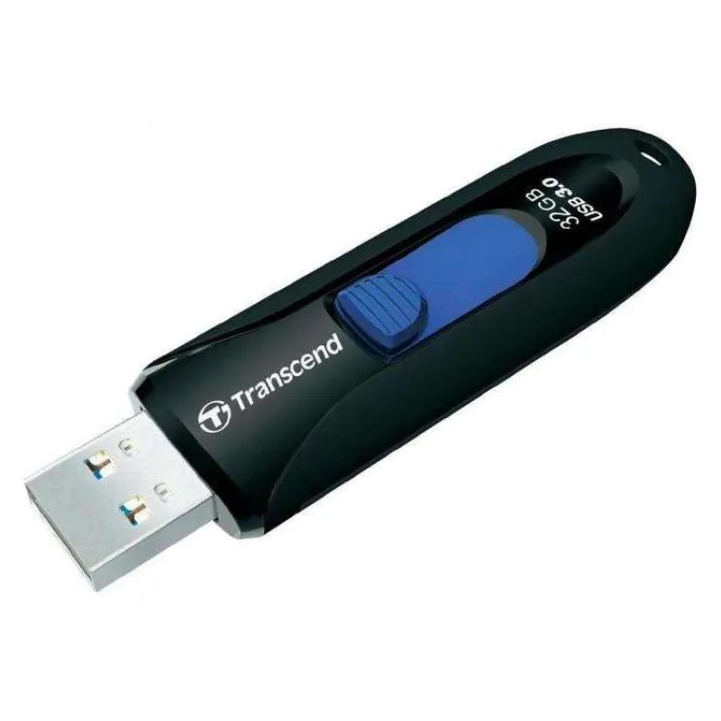 TRANSCEND Flash disk 32GB JetFlash®790, USB 3.1 (R:90/W:25 MB/s) čierna/modrá (TS32GJF790K)