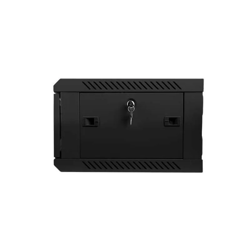 LANBERG Nástěnná jednodílná skříň 19", 4U/600x450, (v rozloženém stavu), V2, černá (RAL9004) (WF01-6404-10B)