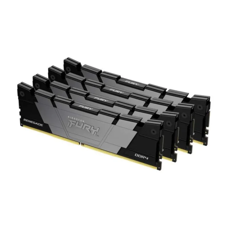 KINGSTON DIMM DDR4 64GB (Kit of 4) 3600MT/s CL16 1Gx8 FURY Renegade Black (KF436C16RB12K4/64)