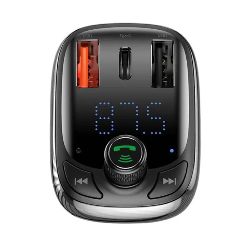Baseus Bluetooth FM Transmiter S13 T-shaped černý (6932172626983)