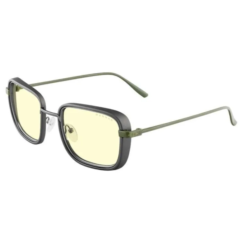 GUNNAR kancelářske/herní brýle FALLOUT VAULT 33 /GUNMETAL-OLIVE / * jantárová skla * BLF 65 * GUNNAR focus (FAL-05501)