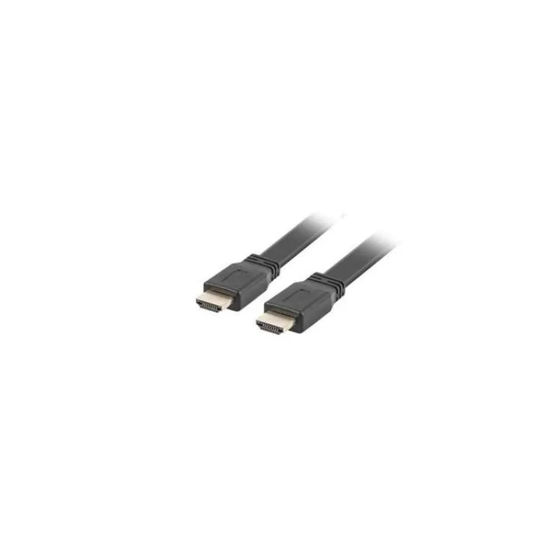 LANBERG HDMI M/M 2.0 kabel 5M 4K černý plochý (CA-HDMI-21CU-0050-BK)