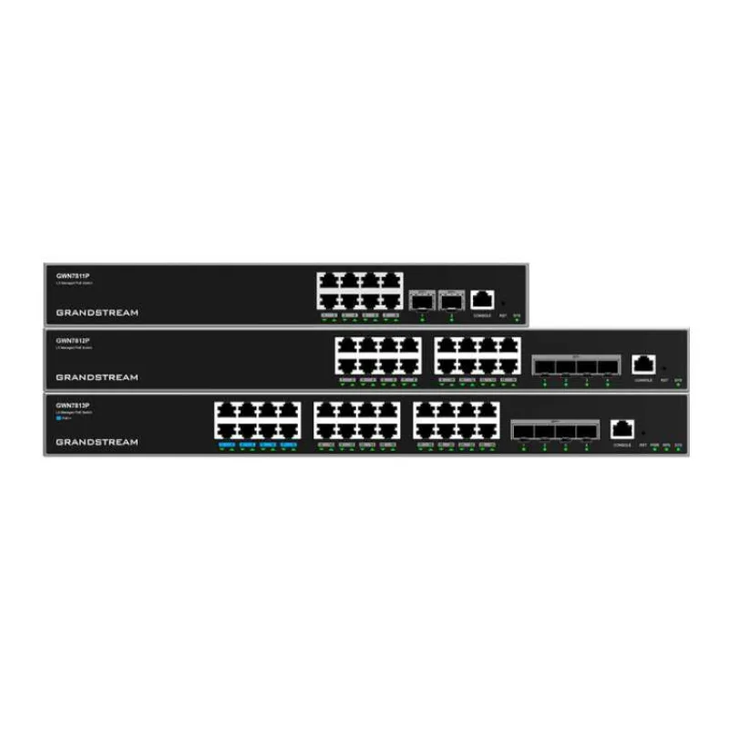 Grandstream GWN7813P Layer 3 Managed Network PoE Switch, 24 portov / 4 SFP+ (GWN7813P)