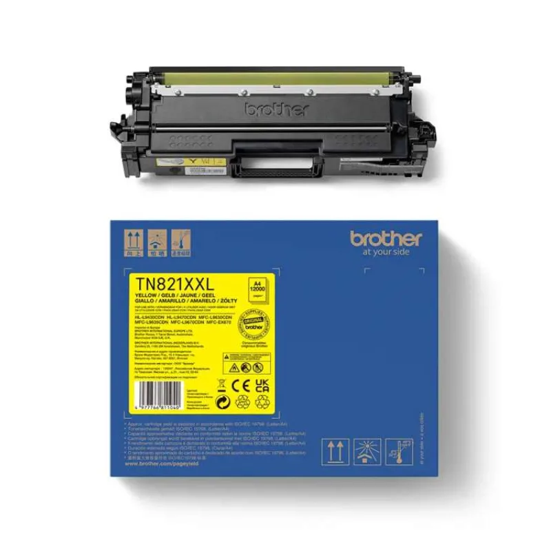 toner BROTHER TN-821XXL Yellow HL-L9430CDN/L9470CDN, MFC-L9630CDN/L9670CDN (12000 str.) (TN821XXLY)