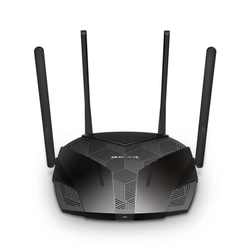 AX3000 Dual-Band Wi-Fi 6 Router SPEED: 574 Mbps at 2.4 GHz + 2402 Mbps at 5 GHz SPEC: 4× Fixed External Antennas, 3× G (MR80X)