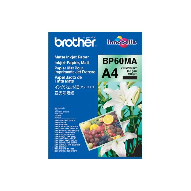 BP60MA, 25 listov, atramentový papier Brother, matný, 145 g (BP60MA)