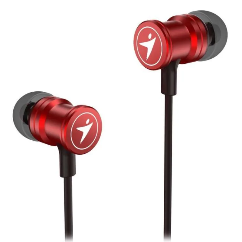 GENIUS headset HS-M316 METALLIC RED/ červený/ 4pin 3,5 mm jack (31710017400)