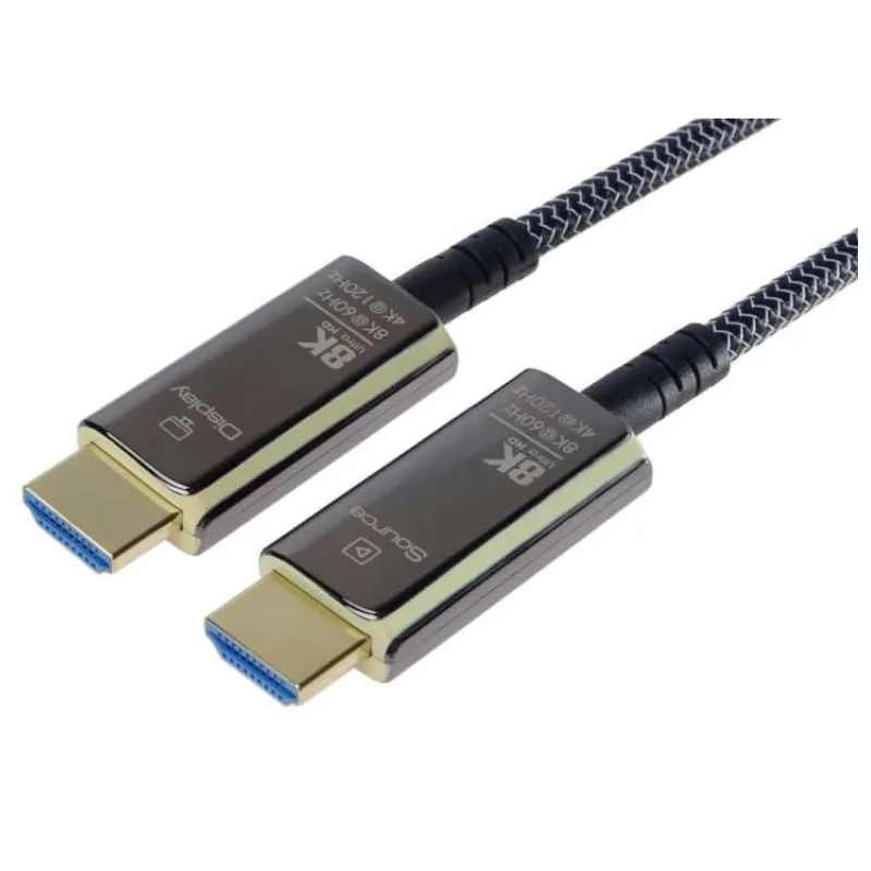 PREMIUMCORD Ultra High Speed HDMI 2.1 optický fiber kabel 8K@60Hz, zlacené 7m (kphdm21t07)
