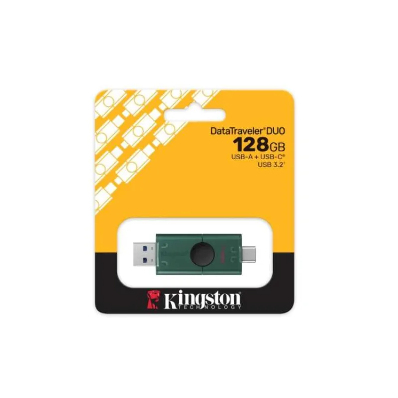 128 GB . USB 3.2 kľúč . Kingston DataTraveler Duo G2, USB-A / USB-C (DTDEG2/128GB)