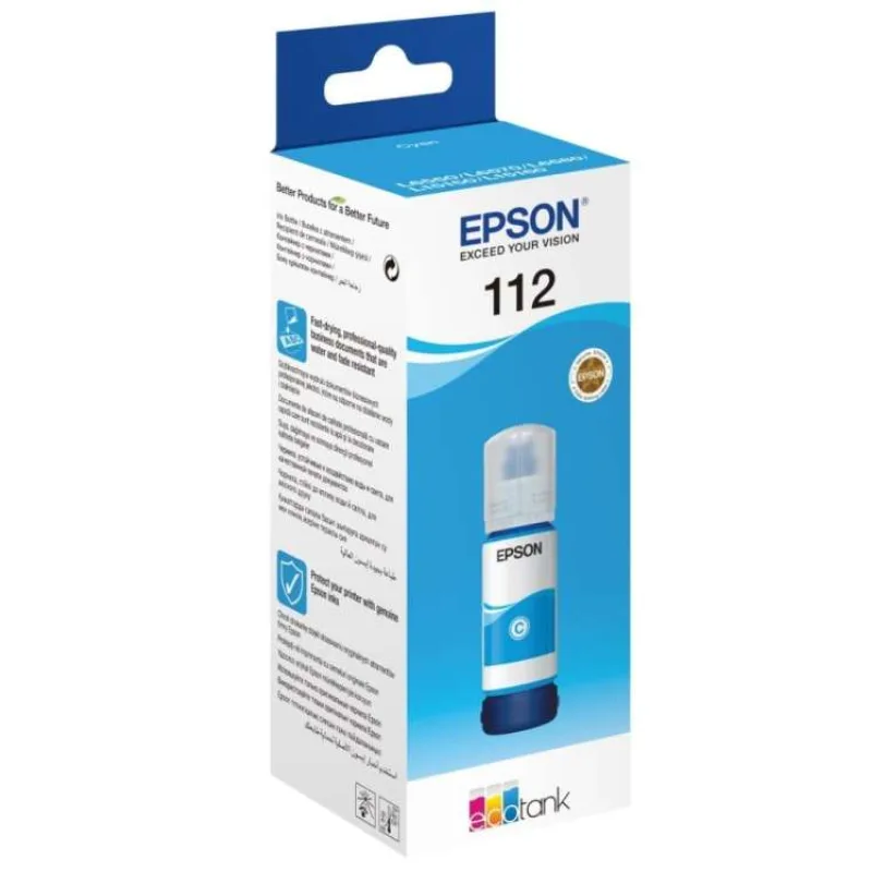 Epson inkoustová náplň 112/ T06C24A/ L15150/ L15160/ L65x0/ L11160/ 70ml/ Cyan (C13T06C24A)