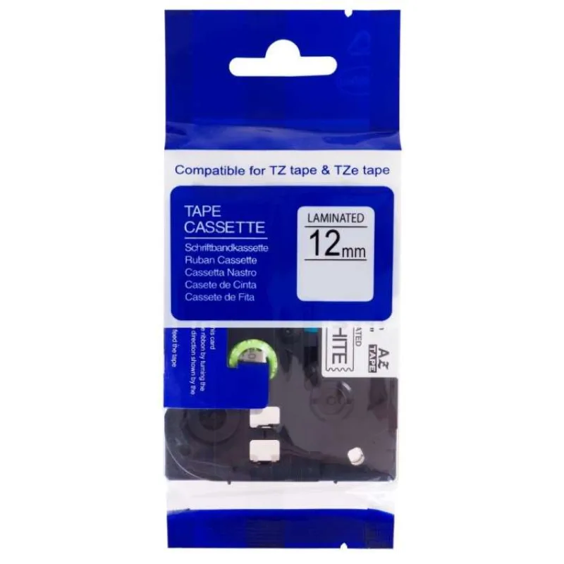 PRINTLINE kompatibilní páska s Brother TZE-132, 12mm, červený tisk/průsvitný podklad (PLTB29)