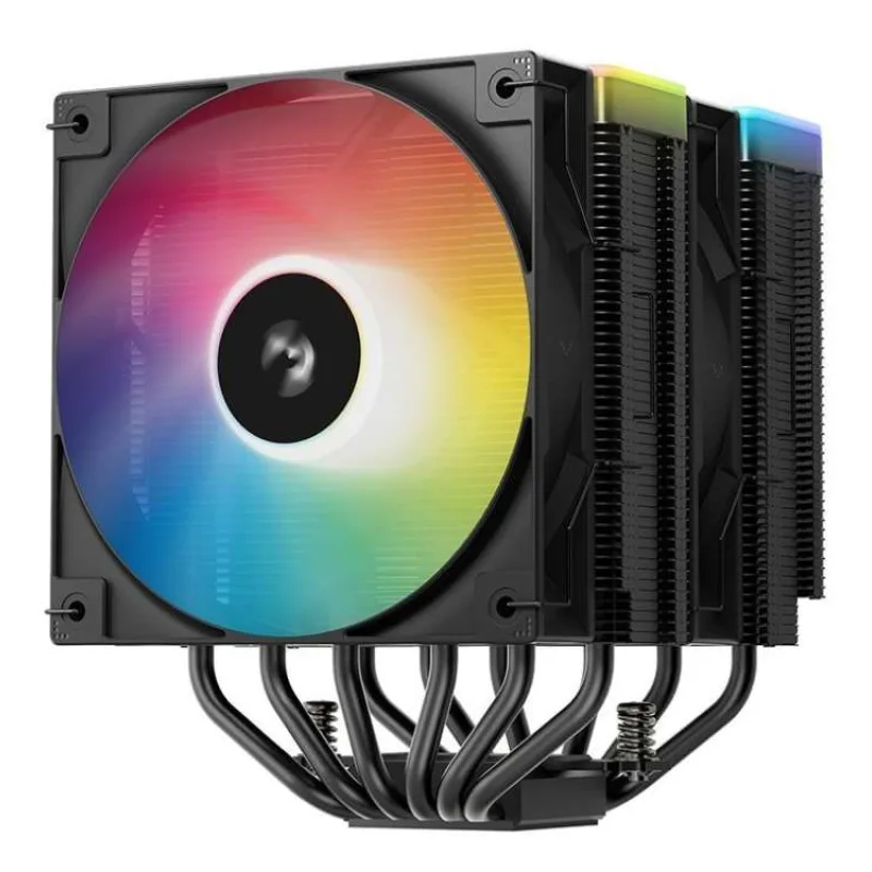 DEEPCOOL CPU Chladič AG620 BK ARGB V2, 2x120mm, LGA1851, AM5, černá (R-AG620-BKAMMN-GJD)