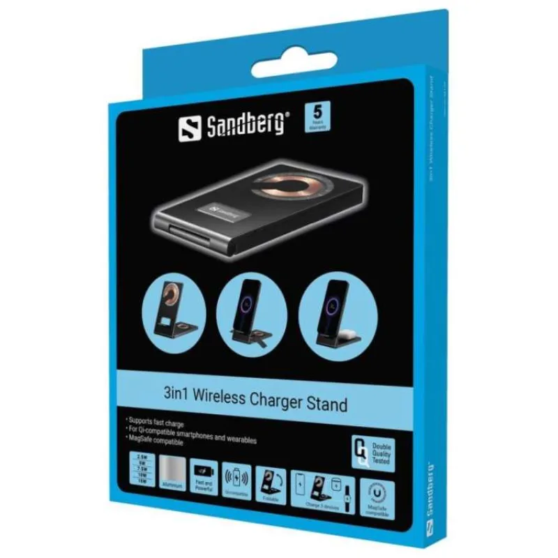 Sandberg 3in1 Wireless Charger Stand (441-54)