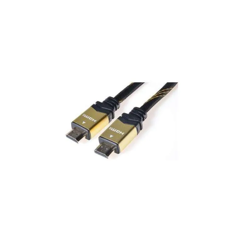 PremiumCord GOLD HDMI High Speed + Ethernet kabel, zlacené konektory, 2m (kphdmet2)