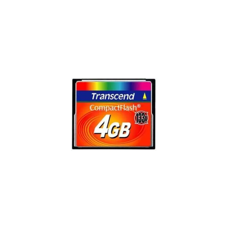 TRANSCEND Compact Flash 4GB (133x) (TS4GCF133)