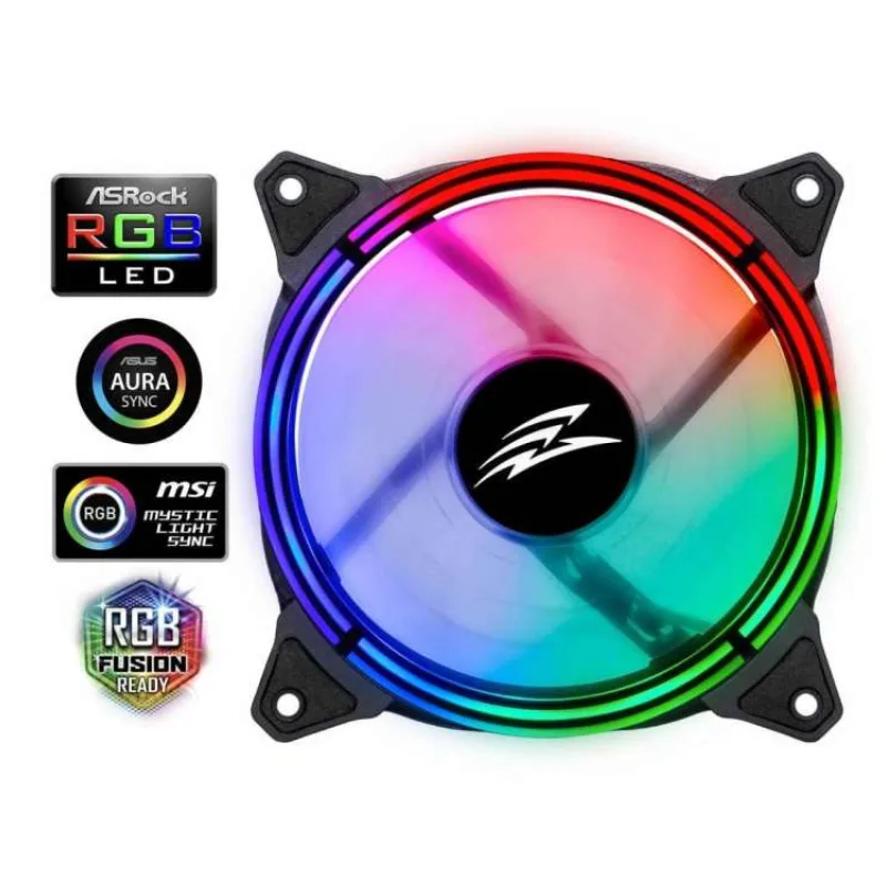 EVOLVEO 12RS ventilátor 120mm, ARGB ring, slave (RGBFAN12RS)