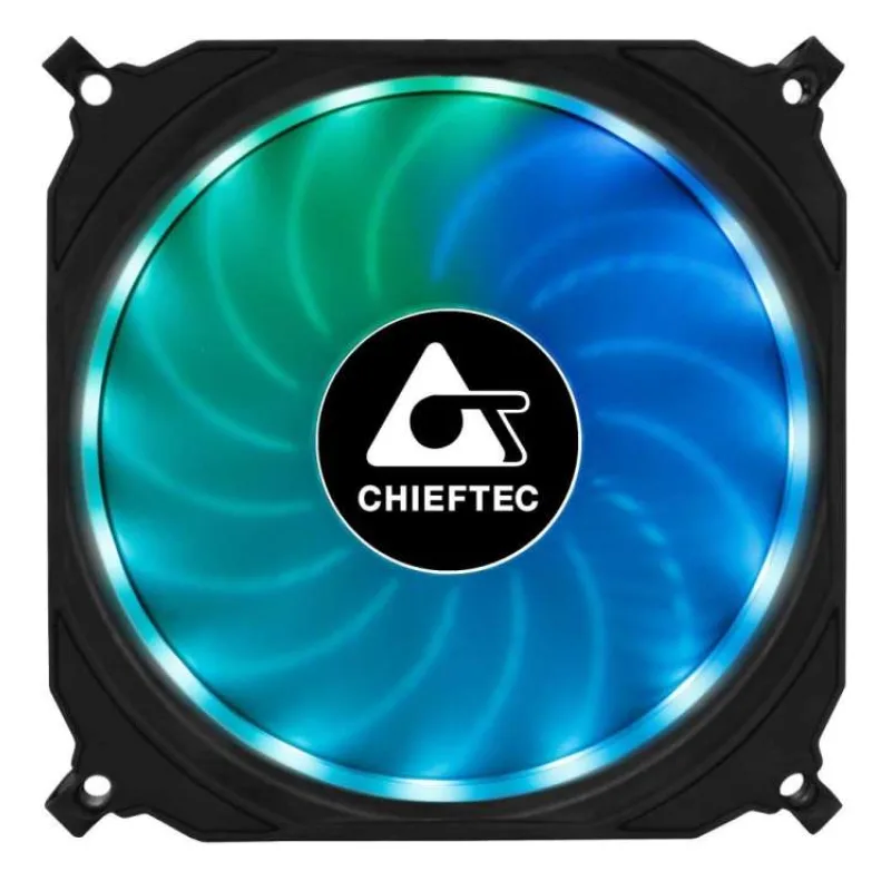 CHIEFTEC ventilátor Tornado / 120mm fan / RGB LED / ultratichý 16 dBa (CF-1225RGB)
