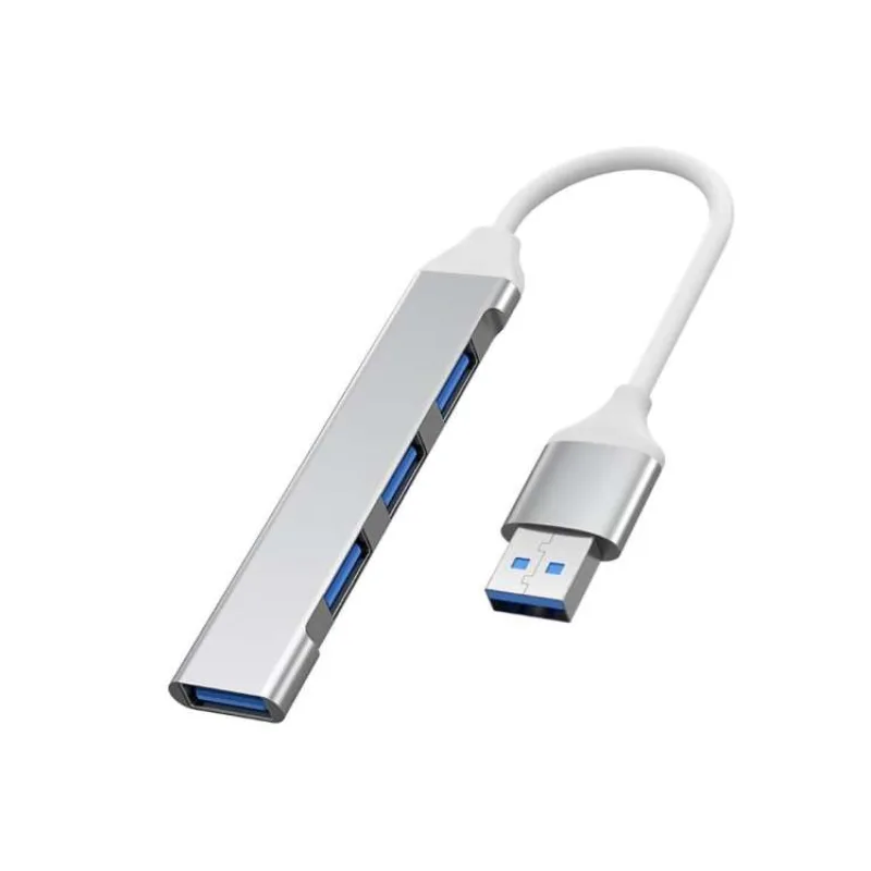 PremiumCord Hub USB3.2A na USB3.2 A + 3x USB2.0 A, SuperSpeed 5Gbps, hliníkové pouzdro (ku3hub4a)