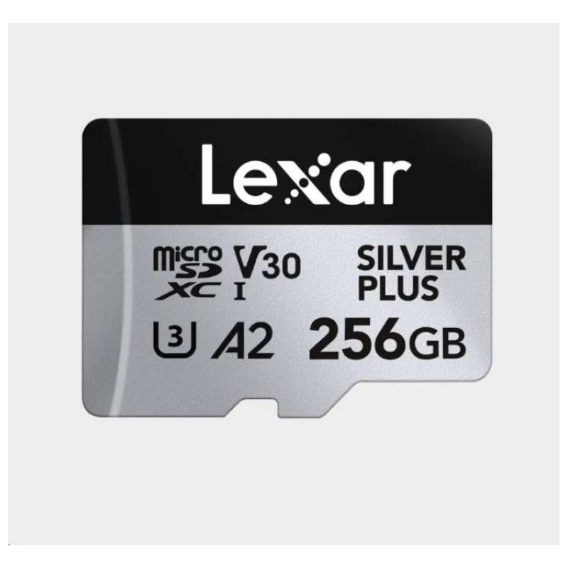 Lexar microSDXC Professional SILVER Plus UHS-I/U3/A2/4K R205/W150 (V30) 256GB (LMSSIPL256G-BNANG)