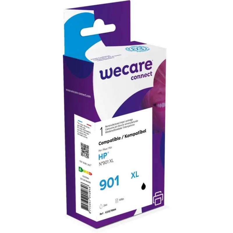 WECARE ARMOR ink kompatibilný s HP CC654AE , čierna/black (K20278W4)