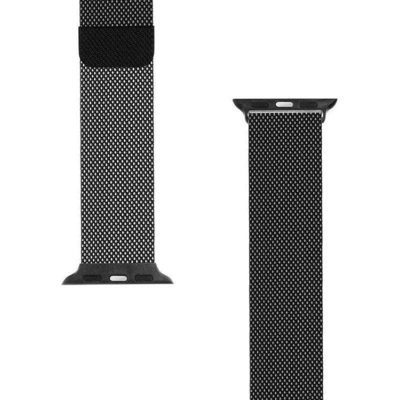 Tactical 333 Loop Magnetický Kovový Remienok pre Apple Watch 1/2/3/4/5/6/SE 38/40mm Black (8596311069215)
