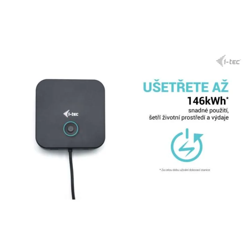 i-tec USB-C HDMI Dual DP Docking Station with Power Delivery 100 W + i-tec Universal Charger 112 W (C31TRI4KDPDPRO100)