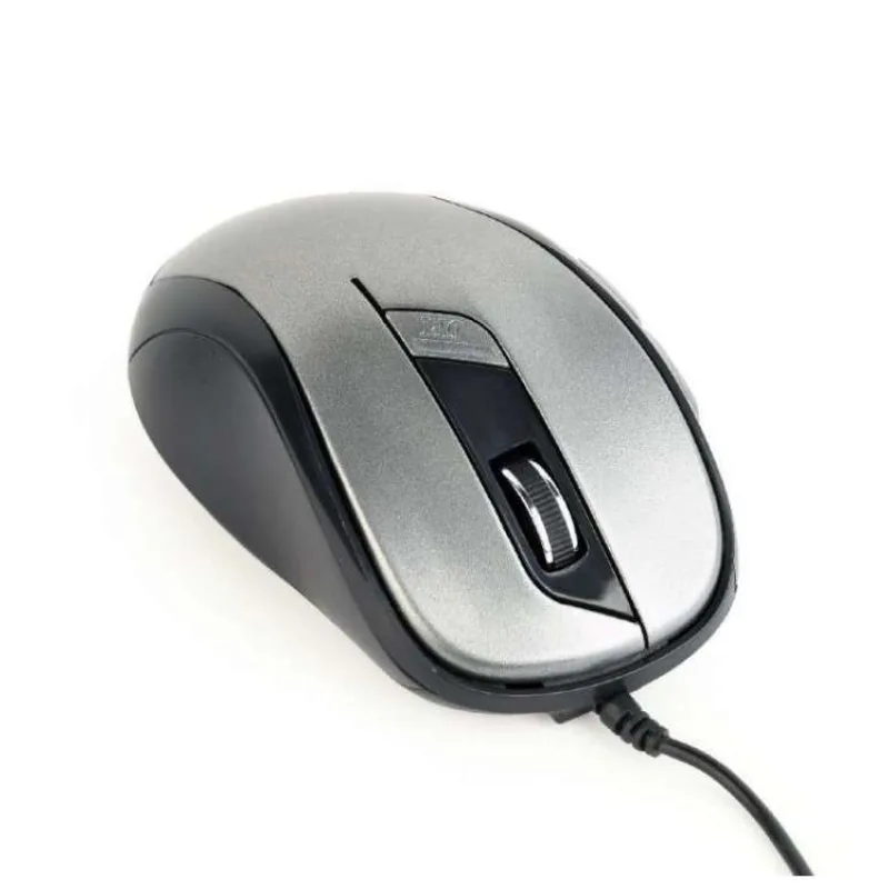 Myš GEMBIRD MUS-6B-01, černo-strieborná, USB (MUS-6B-01-BG)