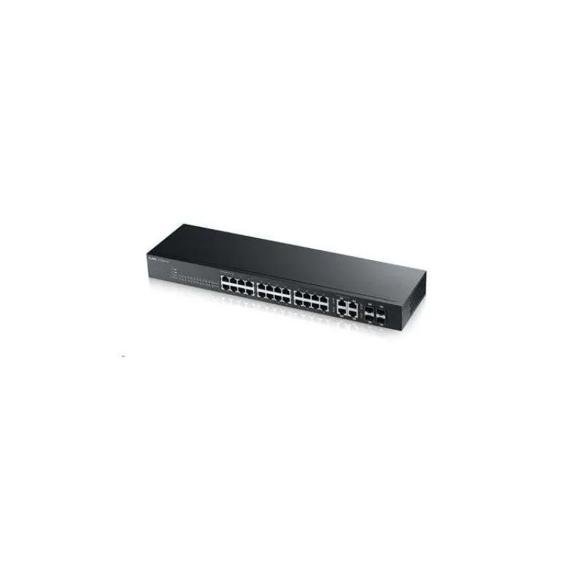 Zyxel GS1920-24v2, 28 Port Smart Managed Switch 24x Gigabit Copper and 4x Gigabit dual pers., hybrid mode, standalone or (GS1920-24V2-EU0101F)