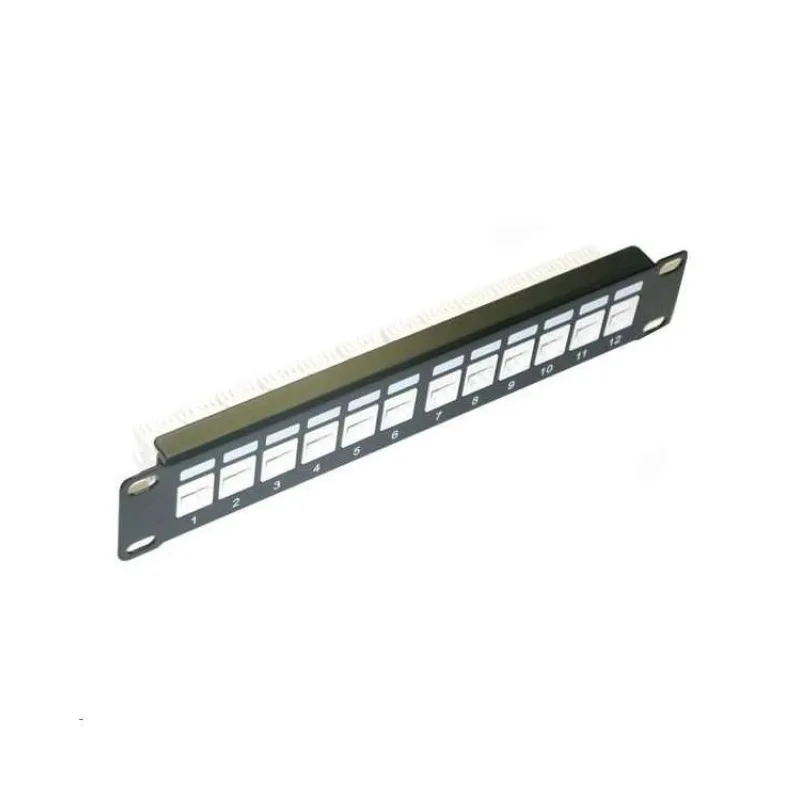 XtendLan Patch panel 10", 12 portů, 1U, Cat6 (PPO-12STP)