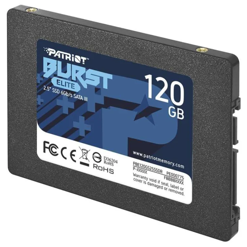 PATRIOT Burst Elite/120GB/SSD/2.5"/SATA/3R (PBE120GS25SSDR)