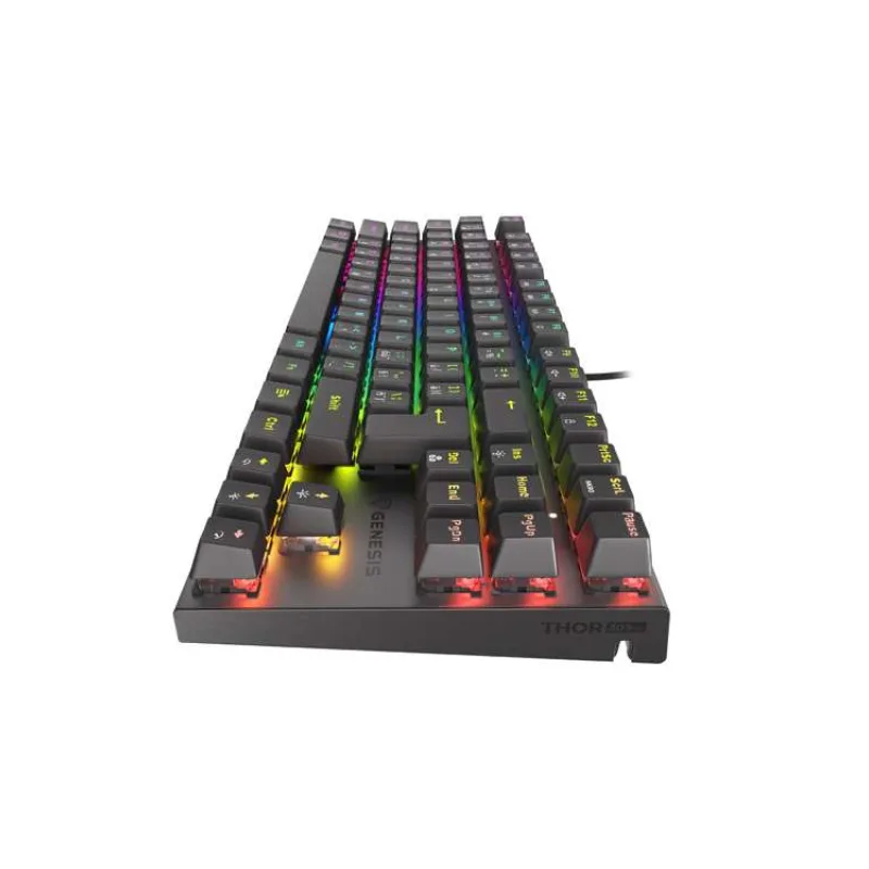 Genesis herná mechanická klávesnica THOR 303/TKL/RGB/Outemu Red/Drôtová USB/ CZ- SK layout/Čierna (NKG-1883)
