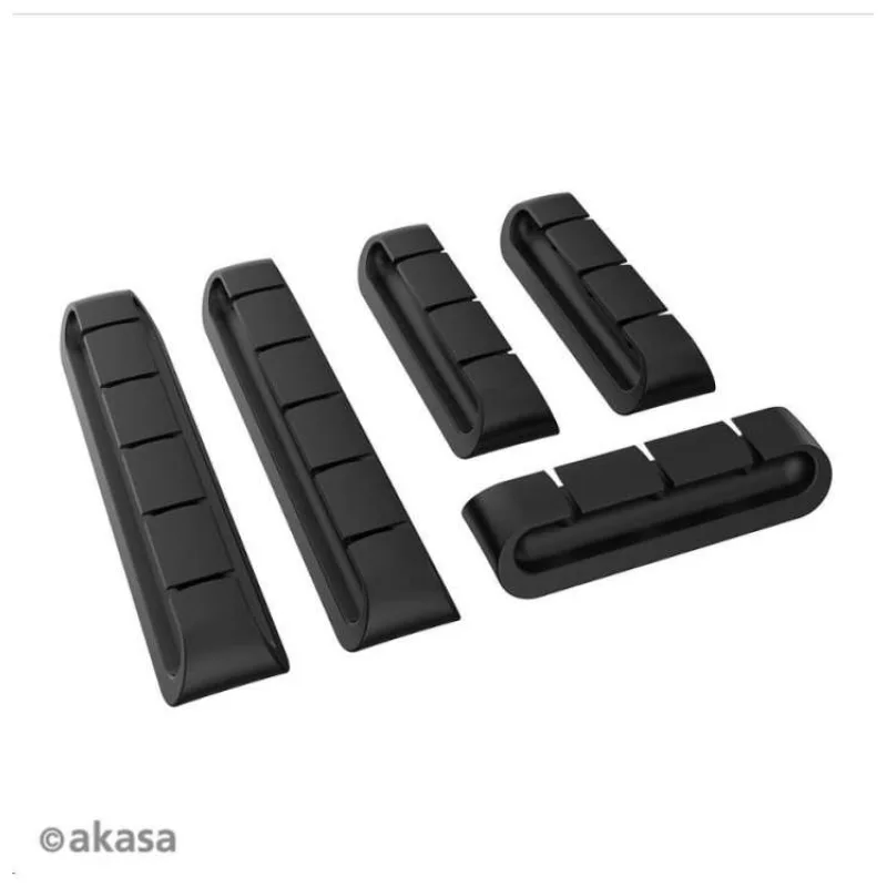 AKASA - držiak káblov čierny (AK-MX339-BK)