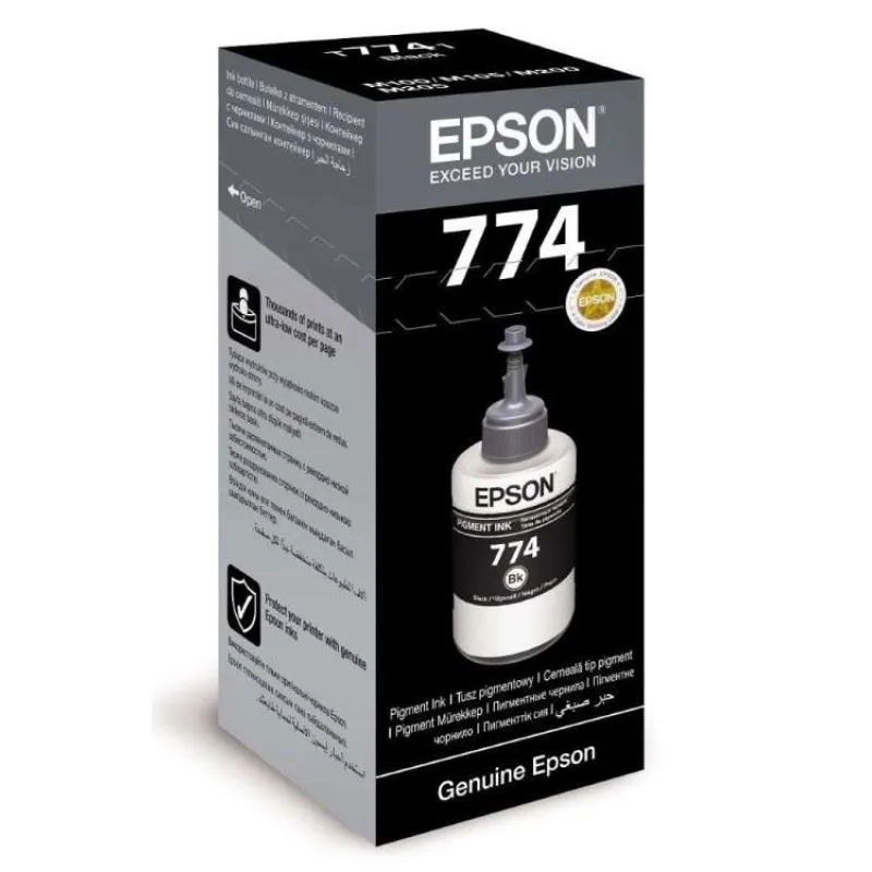 Epson inkoustová náplň/ T7741/ M100/ 105/ 200/ 140ml/ Černá (C13T77414A)