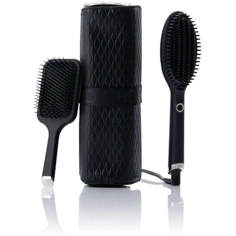 GHD Glide horkovzdušný kratáč, iontová technologie, dárková sada, Iced Luxe Collection, černá (99400000205)
